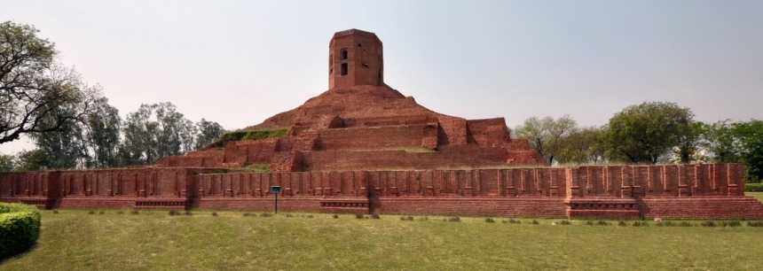 Ruins of Chaukhandi Stupa Sarnath, Varanasi, Uttar Pradesh, India